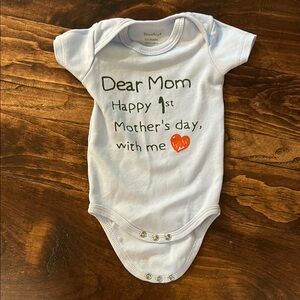 First Mother’s Day Baby Onesie 💙🤍❤️